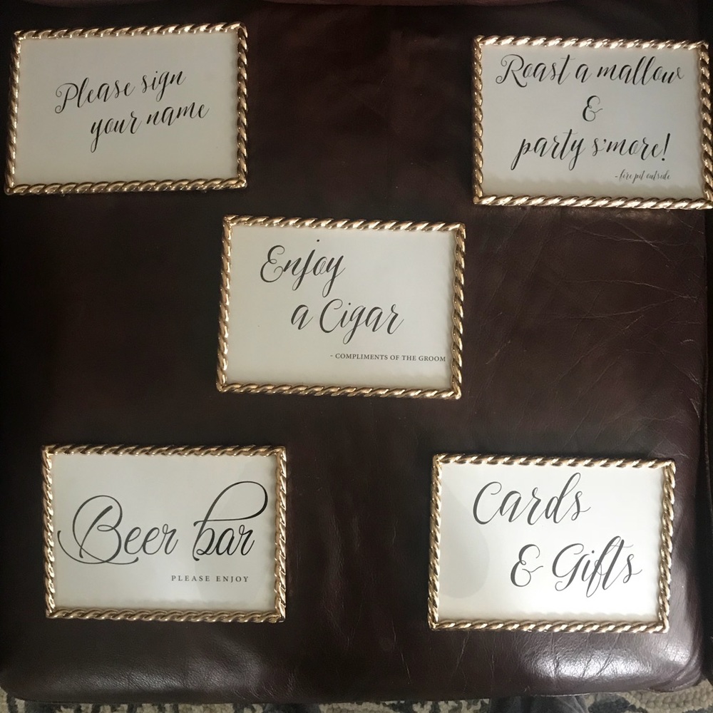 Wedding signs